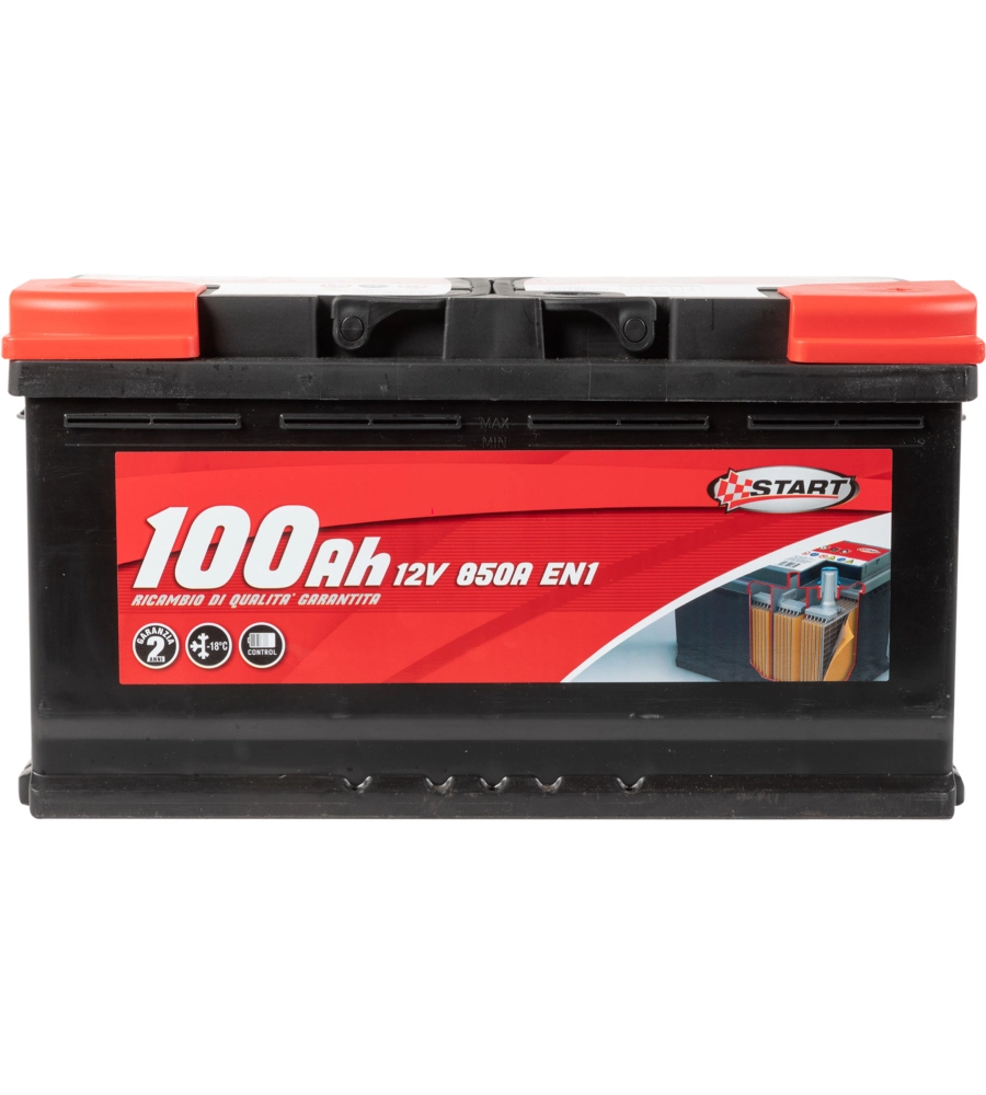 Batteria auto 100ah 12v 850a polo positivo destro cassetta l5